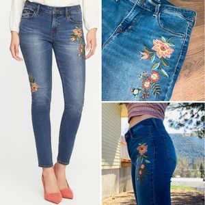 Old navy embroidered jeans